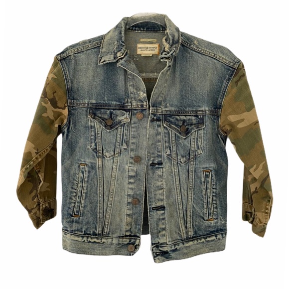 Trucker Jacket Camo Sleeves 